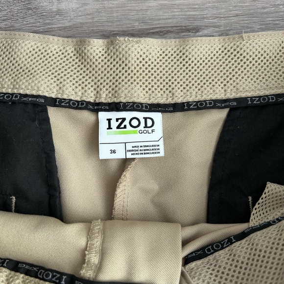 IZOD Men's Tan golf Shorts size 36 - Picture 3 of 5
